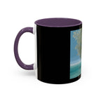 Coastal Cabin Beach Scene Accent Coffee Mug
