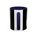 Beach Umbrellas Photo Coffee Mug — Scenic Oceanfront 11/15oz Accent Mug