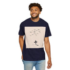 USA I Surfer Beach Scene Tee | Casual Low Tide Waves Dude