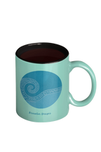 Blue Wave Accent Coffee Mug – Ocean Swirl 11/15oz Ceramic