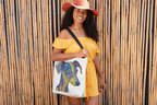 Vibrant Dog Art Tote Bag - Pet Lover Gift, Eco-Friendly Shopping Bag, Animal Lover Accessory, Dog Owner Essentials