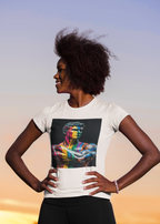 Colorful Artistic Women's Tee, Artistic T-Shirt, Unique Graphic Top, Casual Wear, Gift for Art Lovers, Summer Essentials