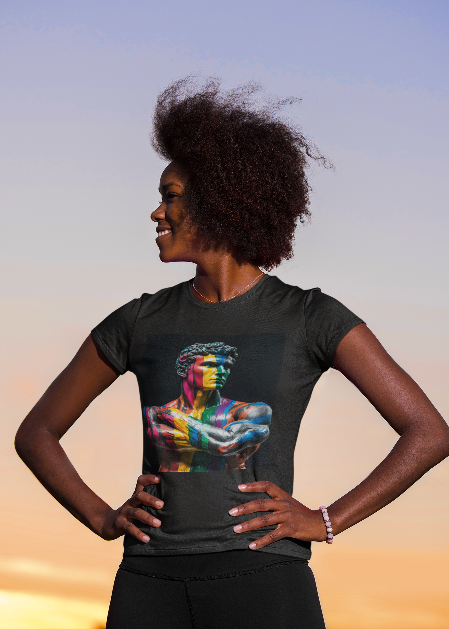Colorful Artistic Women's Tee, Artistic T-Shirt, Unique Graphic Top, Casual Wear, Gift for Art Lovers, Summer Essentials