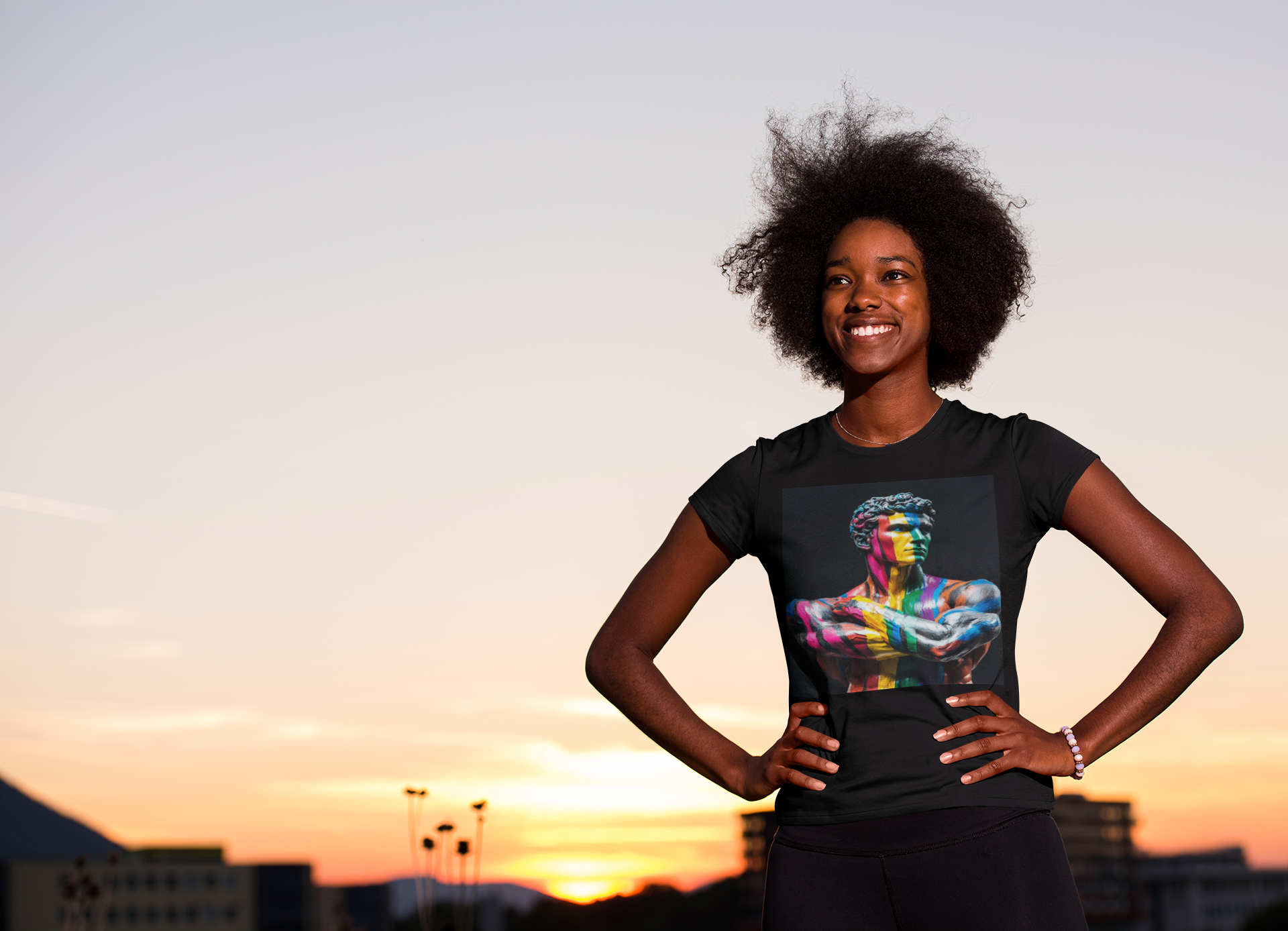 Colorful Artistic Women's Tee, Artistic T-Shirt, Unique Graphic Top, Casual Wear, Gift for Art Lovers, Summer Essentials