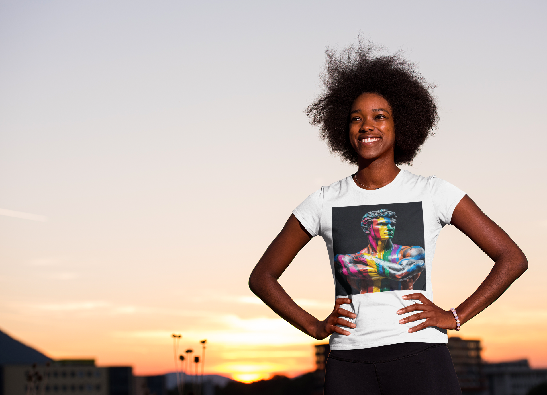 Colorful Artistic Women's Tee, Artistic T-Shirt, Unique Graphic Top, Casual Wear, Gift for Art Lovers, Summer Essentials
