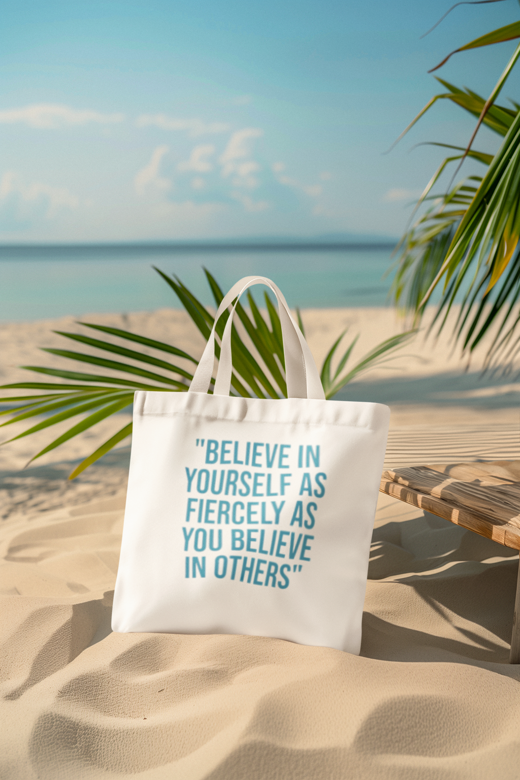 Positive Stylish Cotton Tote Bag | Eco-Friendly Shopping, Reusable, Everyday Use, Gift for Her, Travel Companion
