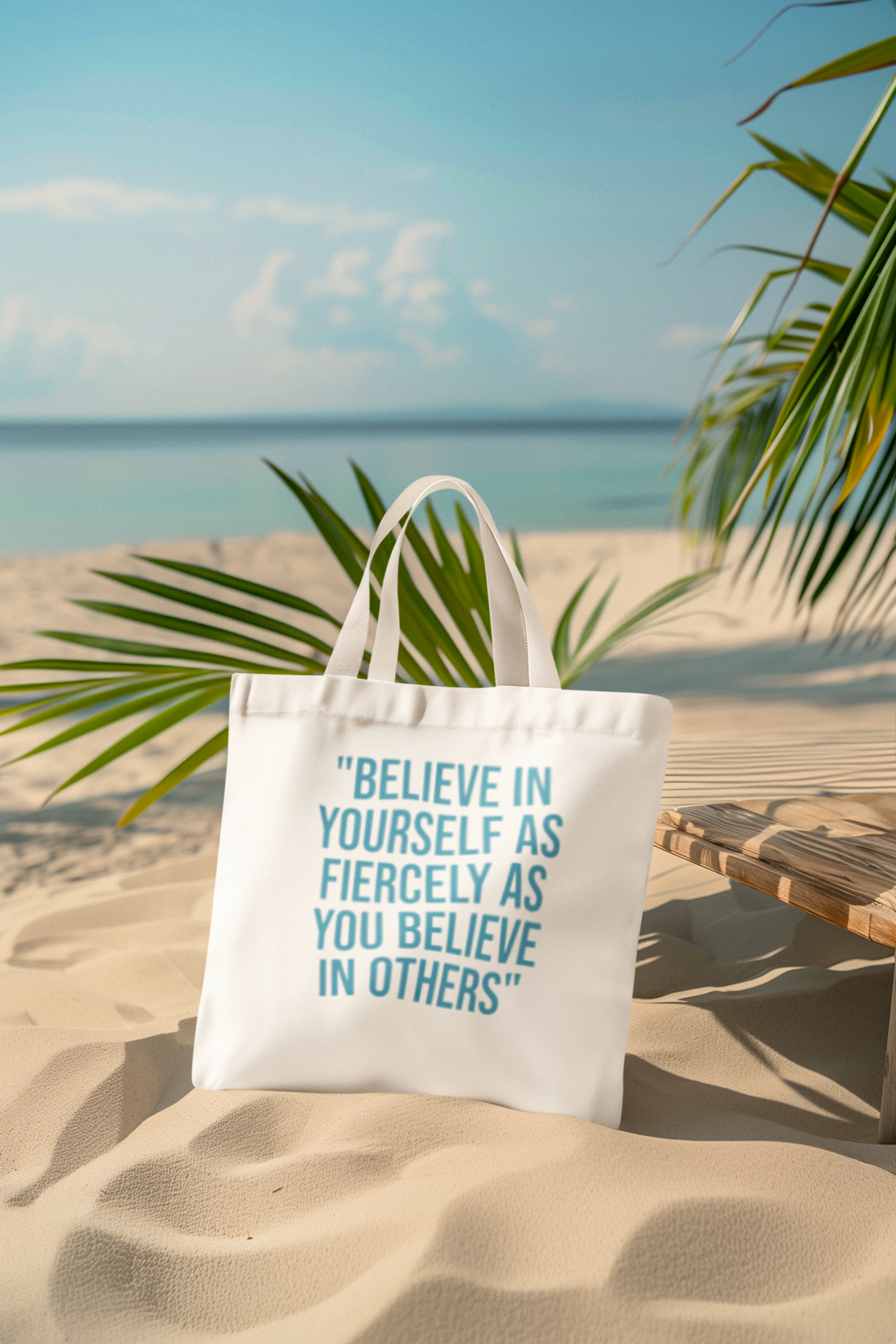 Positive Stylish Cotton Tote Bag | Eco-Friendly Shopping, Reusable, Everyday Use, Gift for Her, Travel Companion
