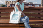 Positive Stylish Cotton Tote Bag | Eco-Friendly Shopping, Reusable, Everyday Use, Gift for Her, Travel Companion