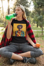 Floral Graphic Tee, Vibrant Women's Summer Shirt, Casual Chic, Beach Day Essential, Trendy Fashion, Vacation Wear