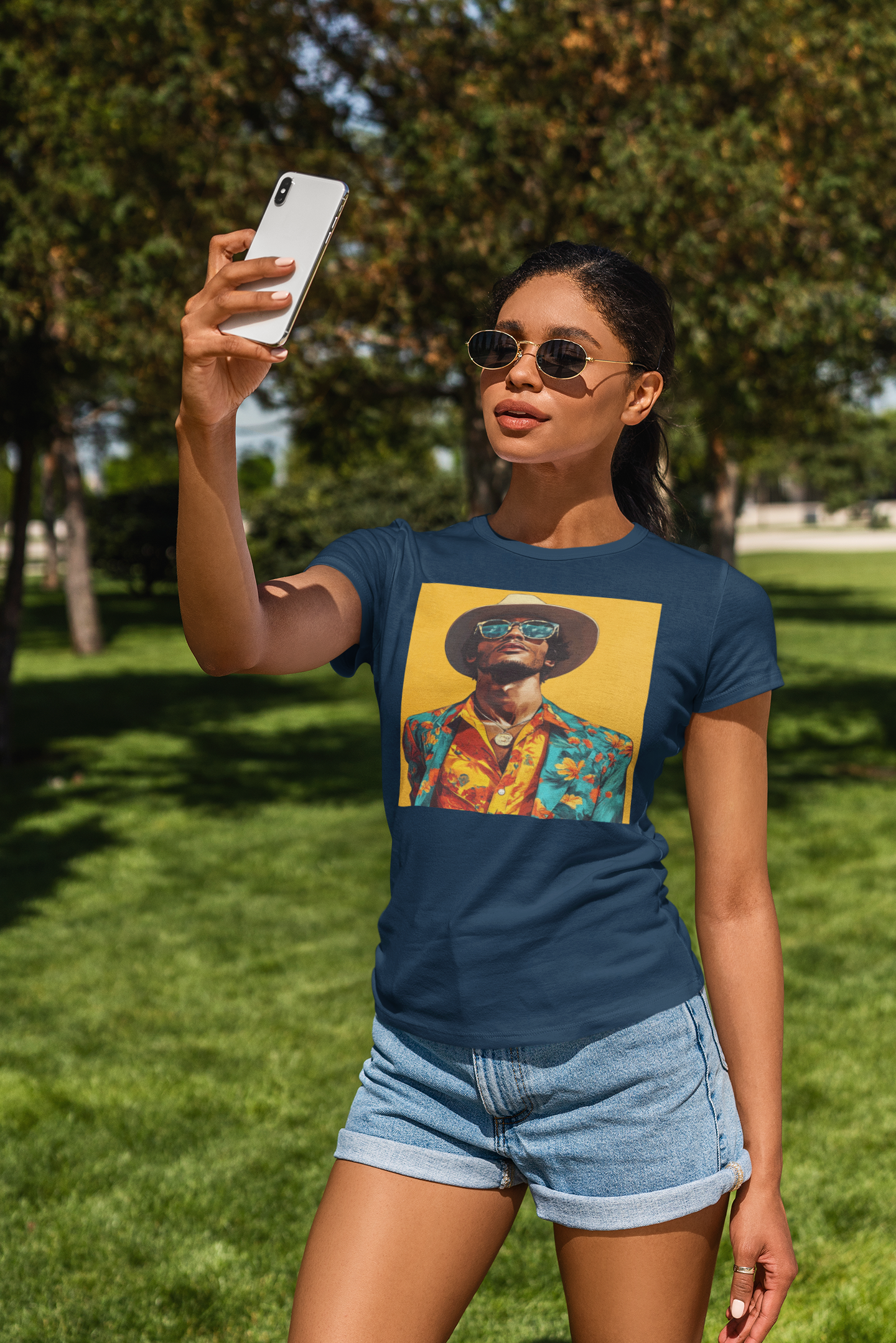 Floral Graphic Tee, Vibrant Women's Summer Shirt, Casual Chic, Beach Day Essential, Trendy Fashion, Vacation Wear