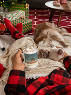 Vintage Station Wagon with Christmas Tree Mug | Holiday Snow Scene