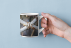 Nature-Inspired 11oz Coffee Mug, Botanical Mug, Earthy Drinkware, Gift for Nature Lovers, Rustic Kitchen Decor, Eco-Friendly Mug