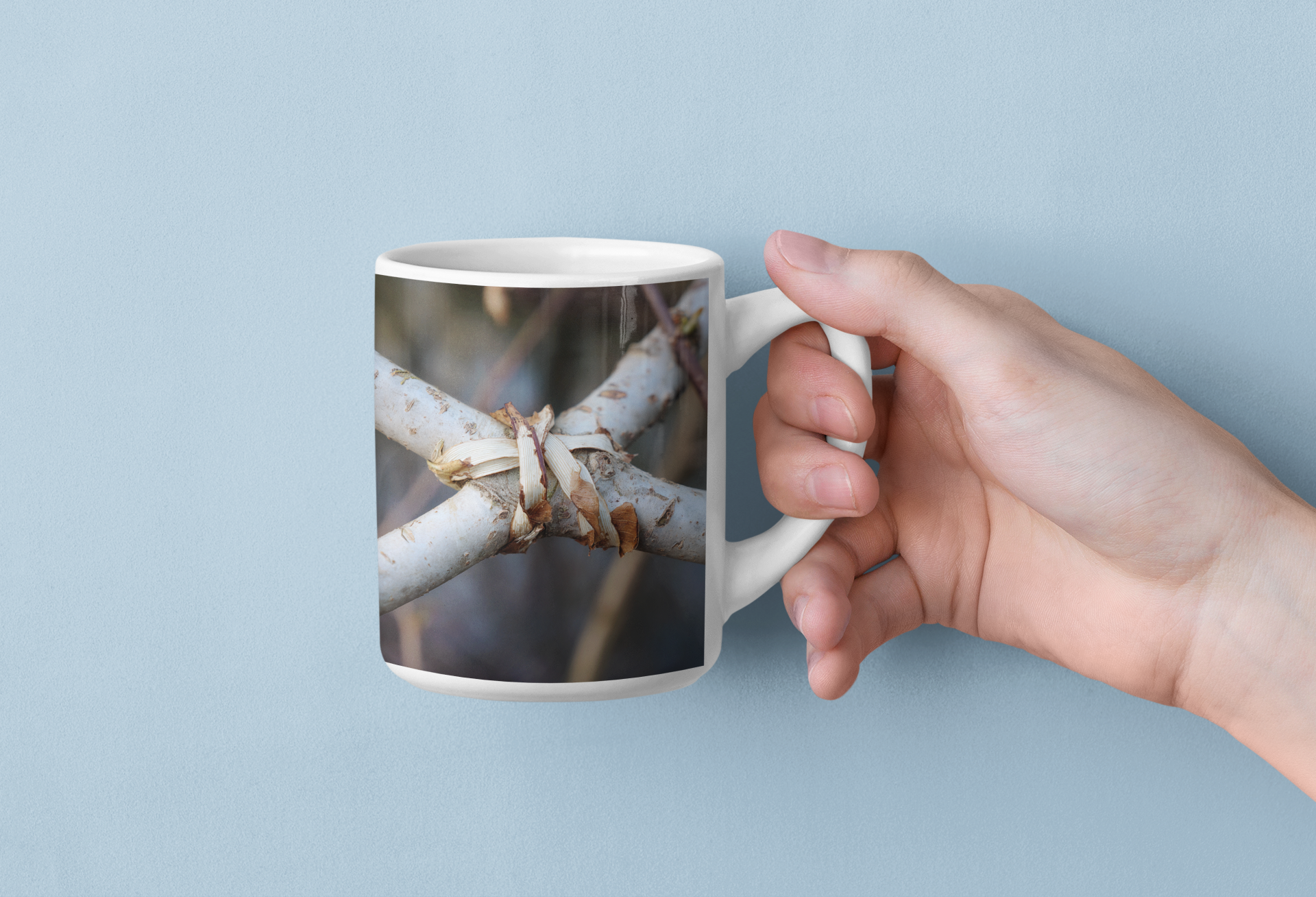 Nature-Inspired 11oz Coffee Mug, Botanical Mug, Earthy Drinkware, Gift for Nature Lovers, Rustic Kitchen Decor, Eco-Friendly Mug