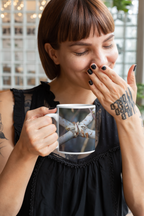 Nature-Inspired 11oz Coffee Mug, Botanical Mug, Earthy Drinkware, Gift for Nature Lovers, Rustic Kitchen Decor, Eco-Friendly Mug