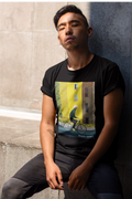 Cyclist Street Art T-Shirt — Vintage Urban Bike Print