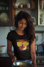 Retro Citrus Sunglasses T-Shirt. Heavyweight Fabric