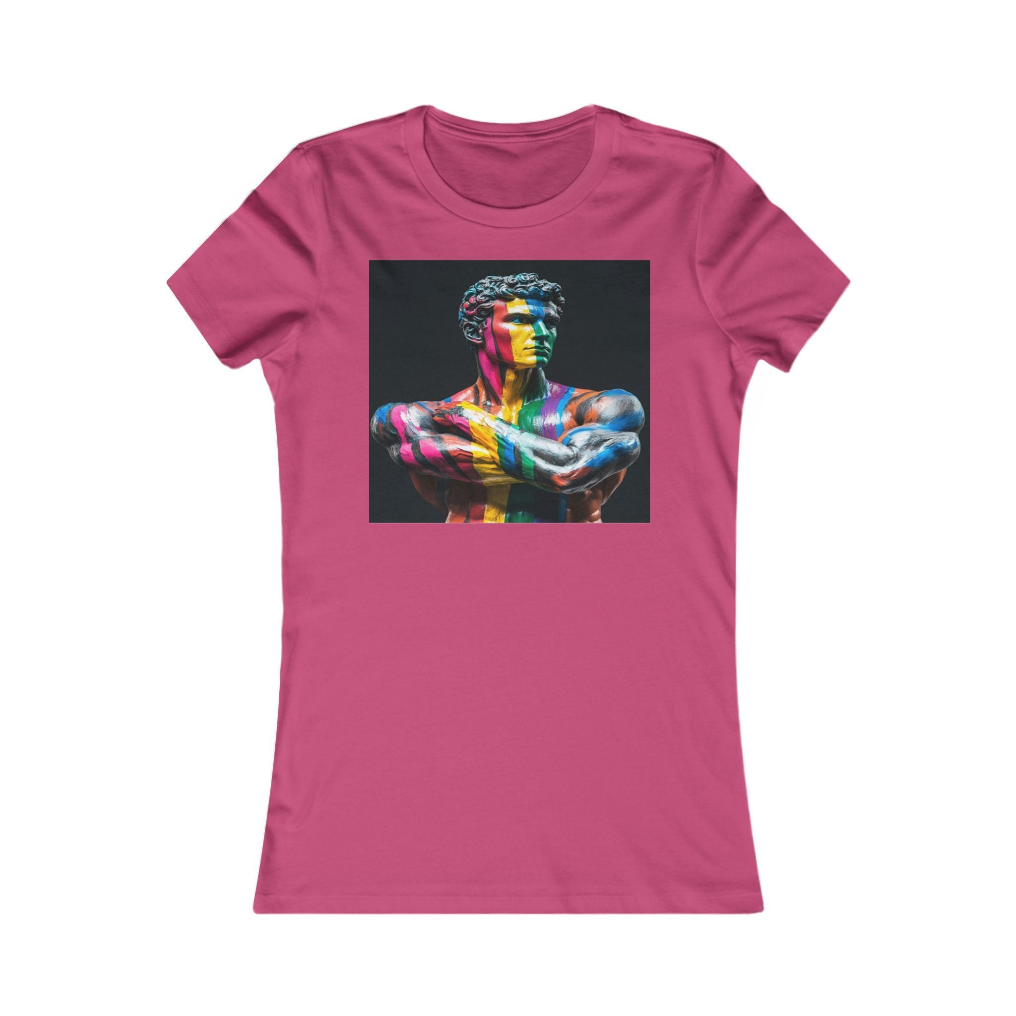 Colorful Artistic Women's Tee, Artistic T-Shirt, Unique Graphic Top, Casual Wear, Gift for Art Lovers, Summer Essentials