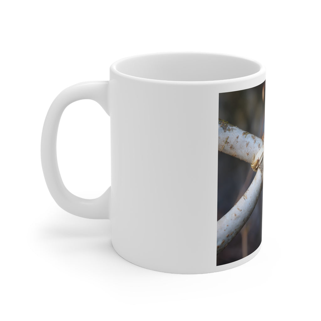 Birch Bark Branch Photo Mug | Nature Tree Bark Coffee Mug