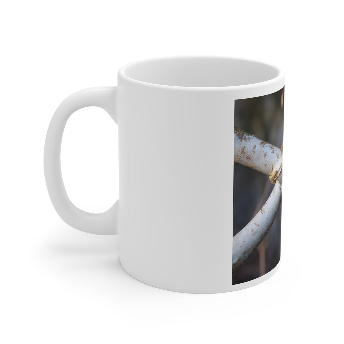 Birch Bark Branch Photo Mug | Nature Tree Bark Coffee Mug