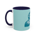 Retro Monkey Coffee Mug — Cute Chimp with 'Braunton Designs' Cup | Fun Gift for Coffee Lovers