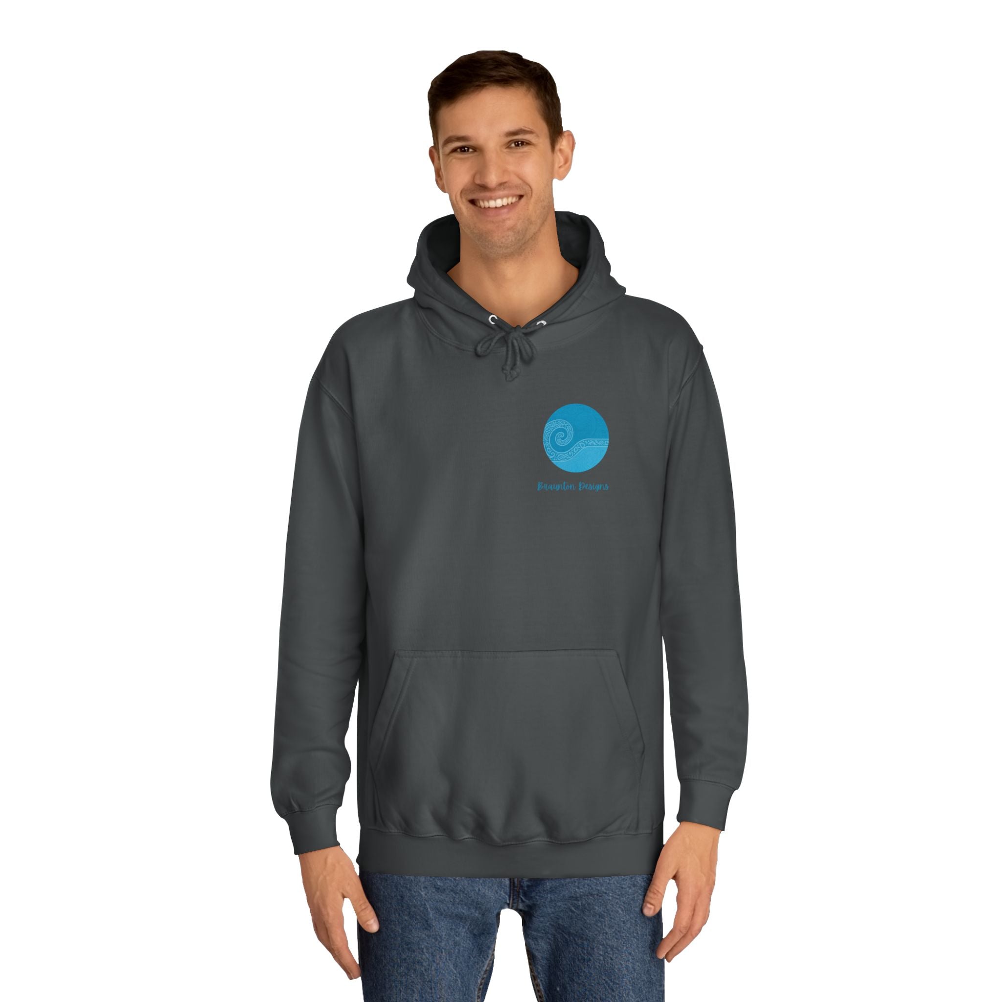 Surfer Silhouette Hoodie — Beach Sunset Graphic Pullover