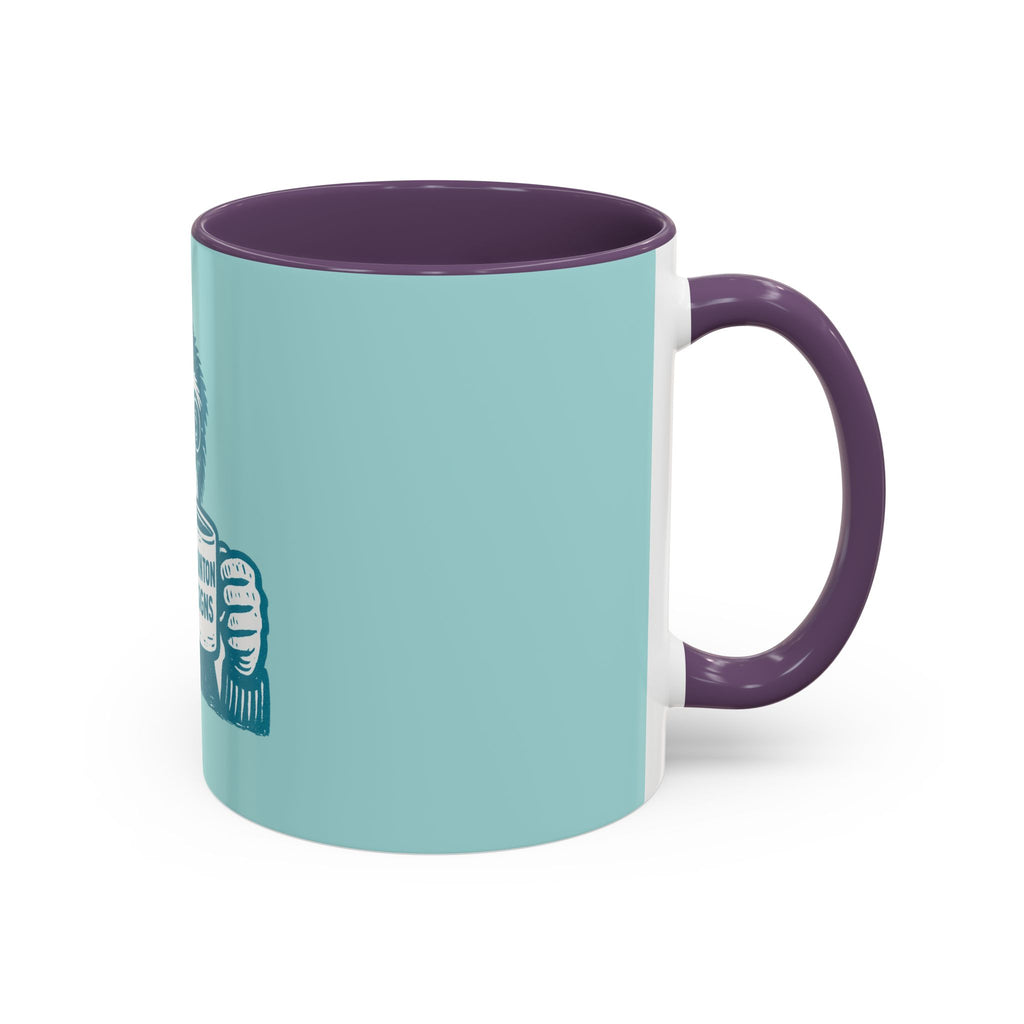 Retro Monkey Coffee Mug — Cute Chimp with 'Braunton Designs' Cup | Fun Gift for Coffee Lovers