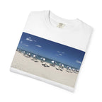 Beach Umbrellas Photo T-Shirt — Coastal Vacation Tee