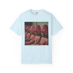 Retro Salon Photo T-Shirt — Vintage Pink Hair Dryer Print. Heavy weight fabric