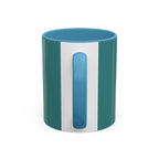 Colorful Concentric Circle Accent Coffee Mug – Vibrant Retro Art Design (11/15oz)