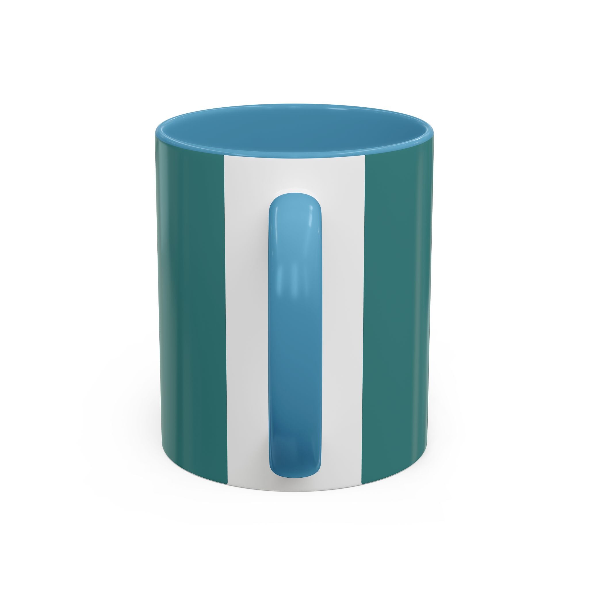 Colorful Concentric Circle Accent Coffee Mug – Vibrant Retro Art Design (11/15oz)