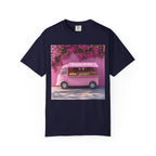 Pink Flower — Floral Food Truck Graphic Tee. Heavyweight fabric