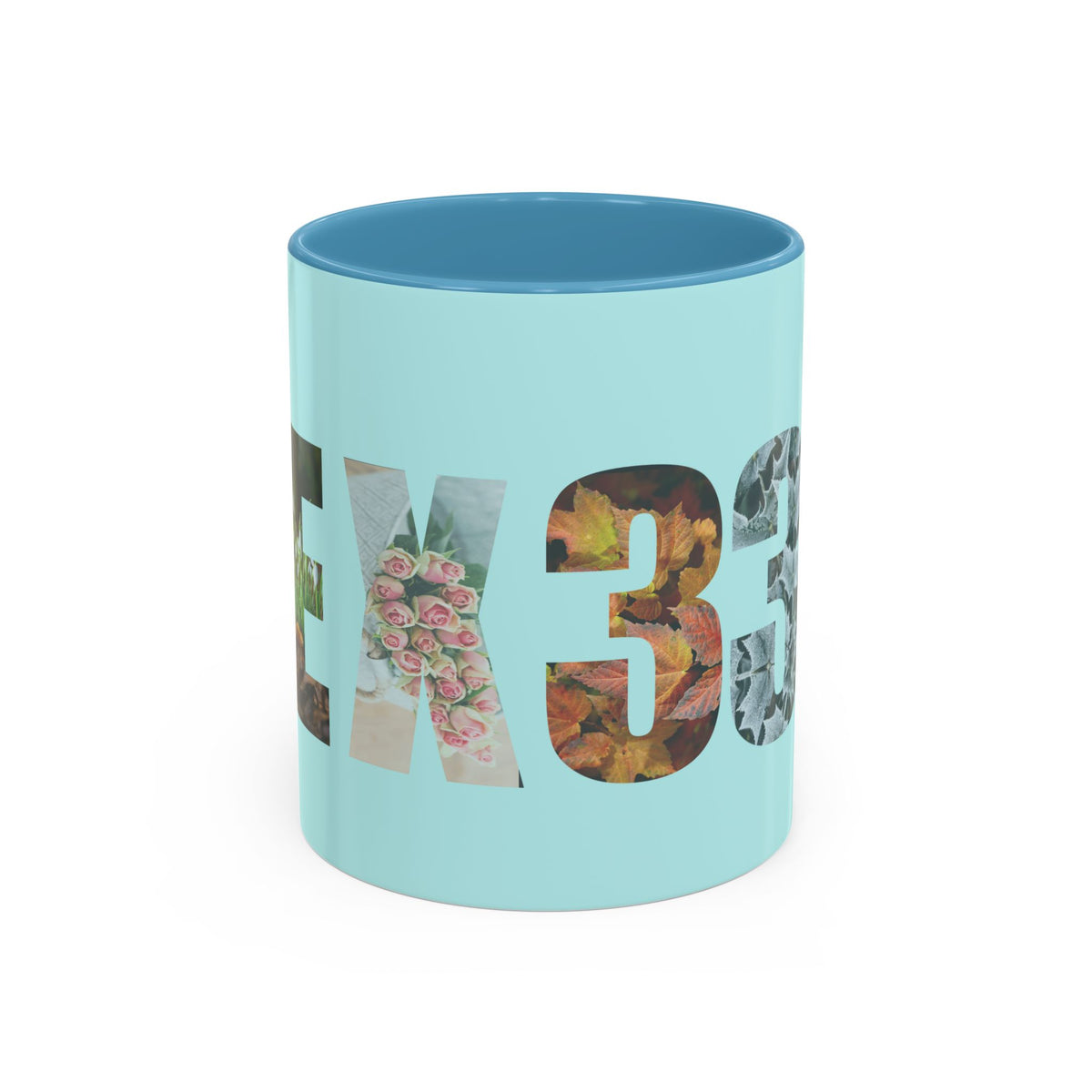 Tumbler Mug — Floral Number 33 Accent Coffee Mug (11/15oz)