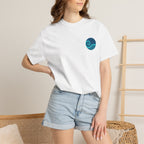 Monkey Reading Mug Graphic T-shirt | Surfer Back Print Tee
