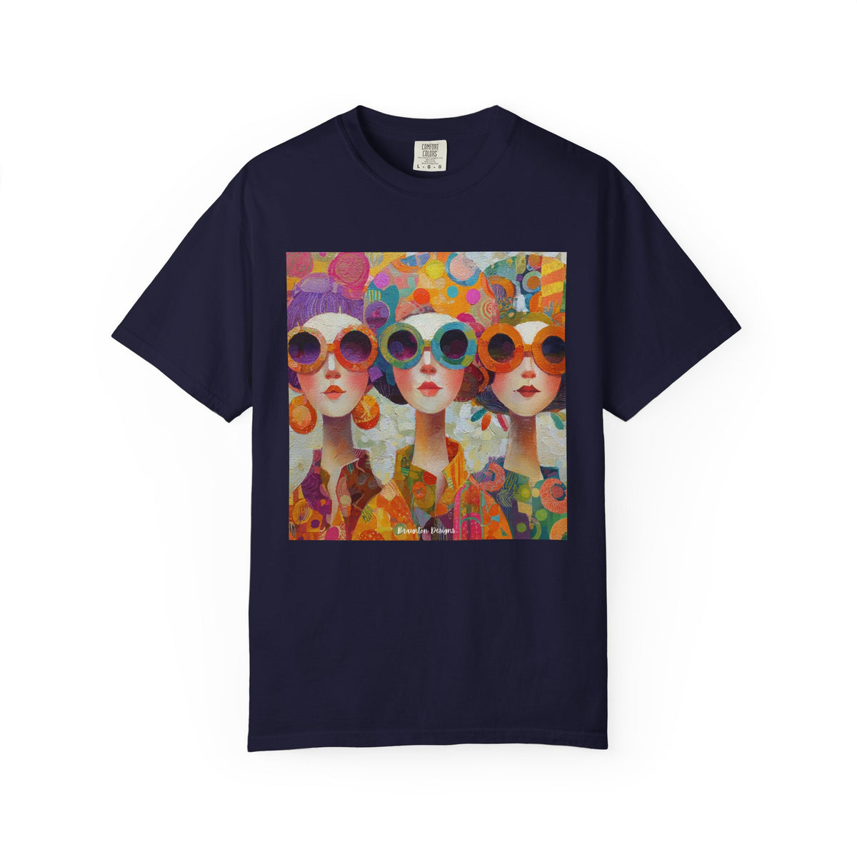 Retro Trio Art Tee — Colorful Vintage Sunglasses Graphic T‑Shirt