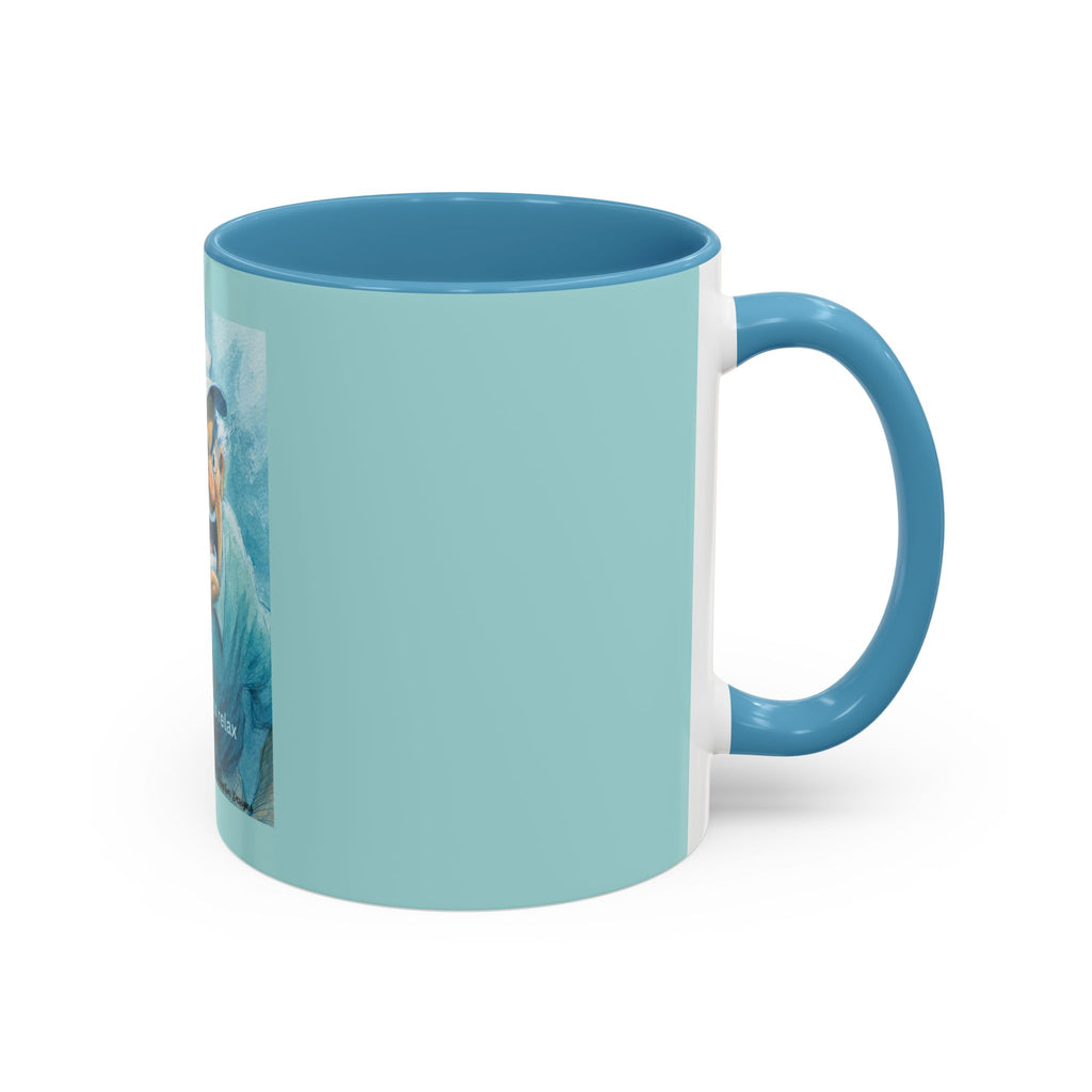 Funny Golf Mug – "I play golf to relax" Accent Coffee Mug (11/15oz)