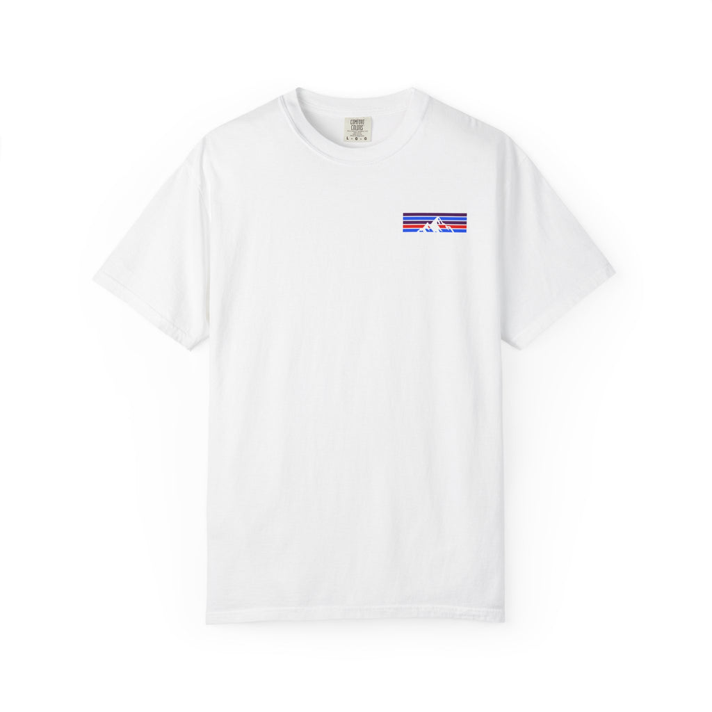 Copy of Retro Sunset Surf Stripes T-Shirt | Minimal Chest Graphic