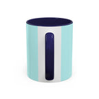 Blue Wave Accent Coffee Mug – Ocean Swirl 11/15oz Ceramic