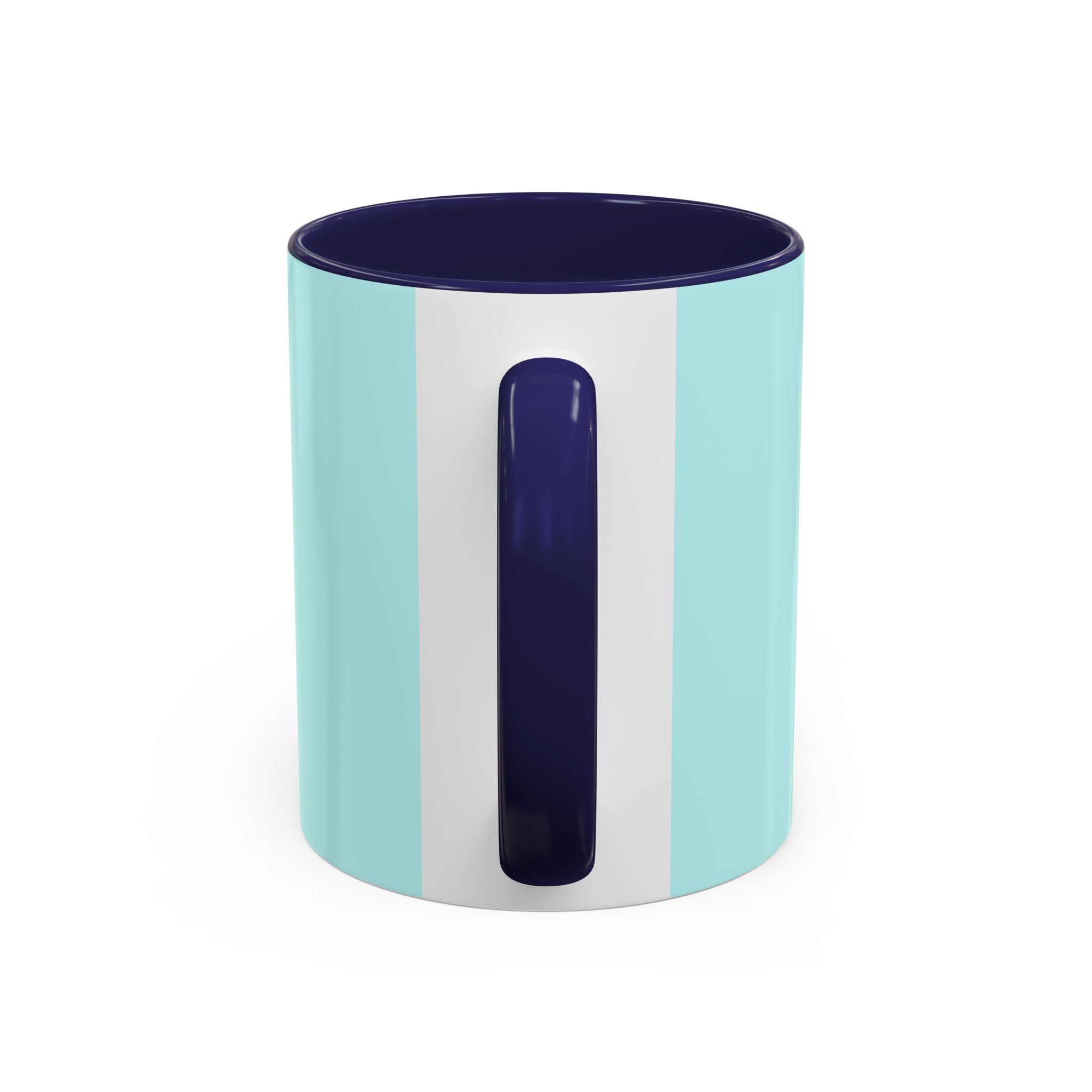 Blue Wave Accent Coffee Mug – Ocean Swirl 11/15oz Ceramic