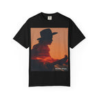 Cowboy Sunset T‑Shirt — Silhouette Guitarist Graphic Tee
