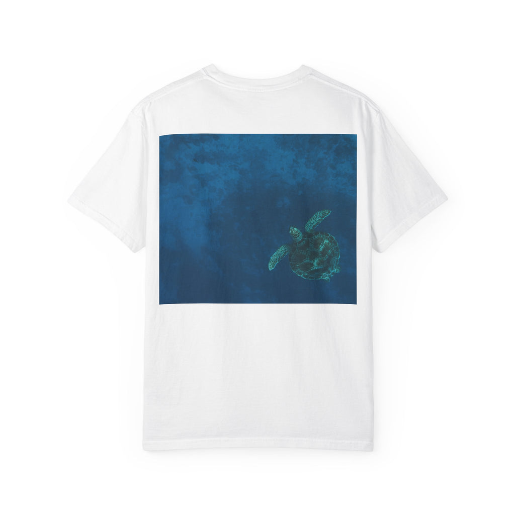 Sea Turtle Ocean Print T-shirt | Marine Wildlife Graphic Tee