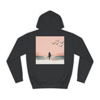 Surfer Silhouette Hoodie — Beach Sunset Graphic Pullover