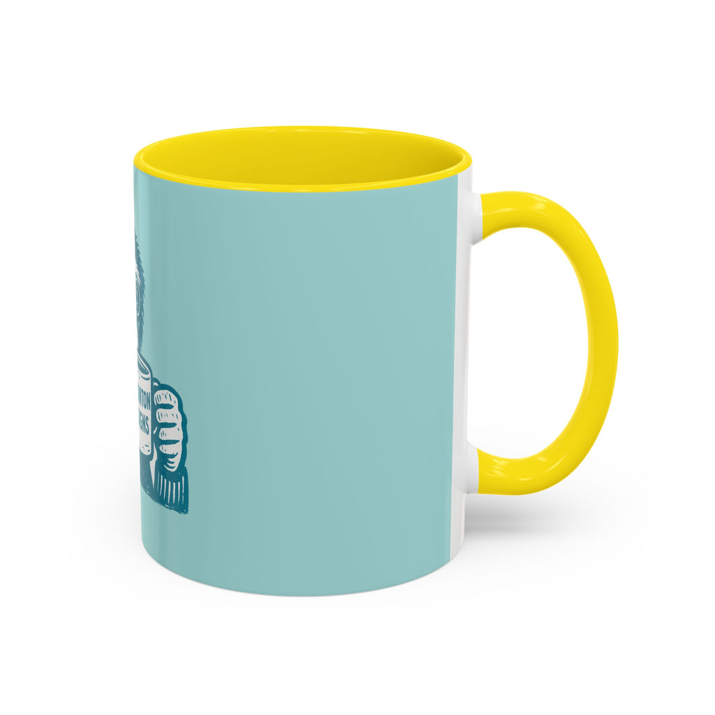 Retro Monkey Coffee Mug — Cute Chimp with 'Braunton Designs' Cup | Fun Gift for Coffee Lovers