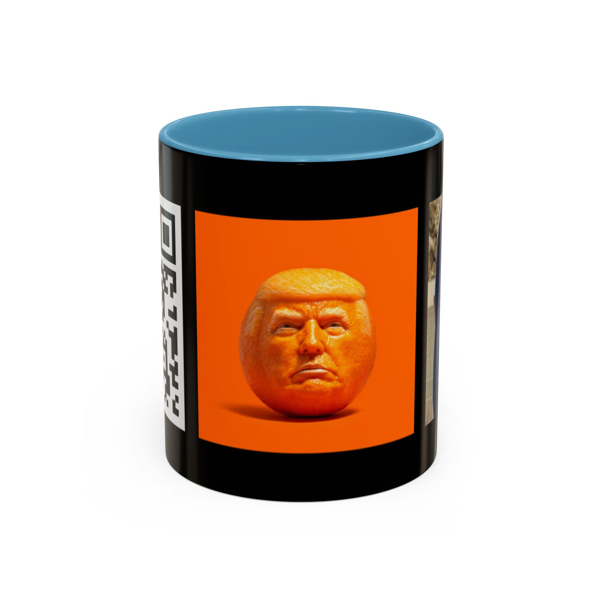 Political Satire Coffee Mug - Funny Anti-Trump Novelty Accent Mug -Free song with QR  Code