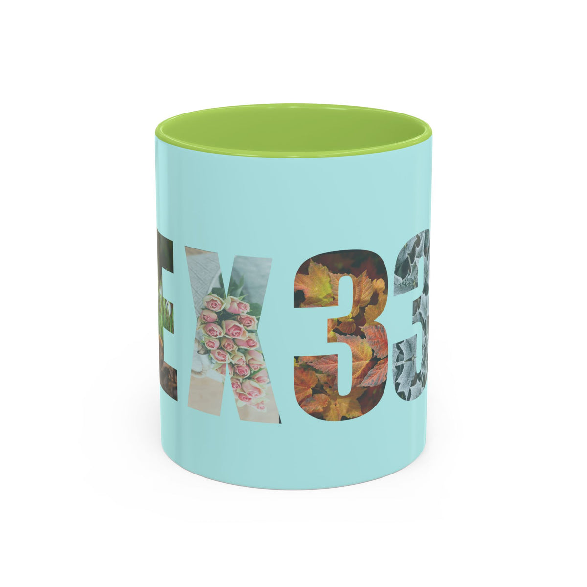 Tumbler Mug — Floral Number 33 Accent Coffee Mug (11/15oz)