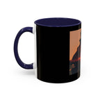 Sunset Guitarist Accent Coffee Mug — Silhouette Music Lover Gift