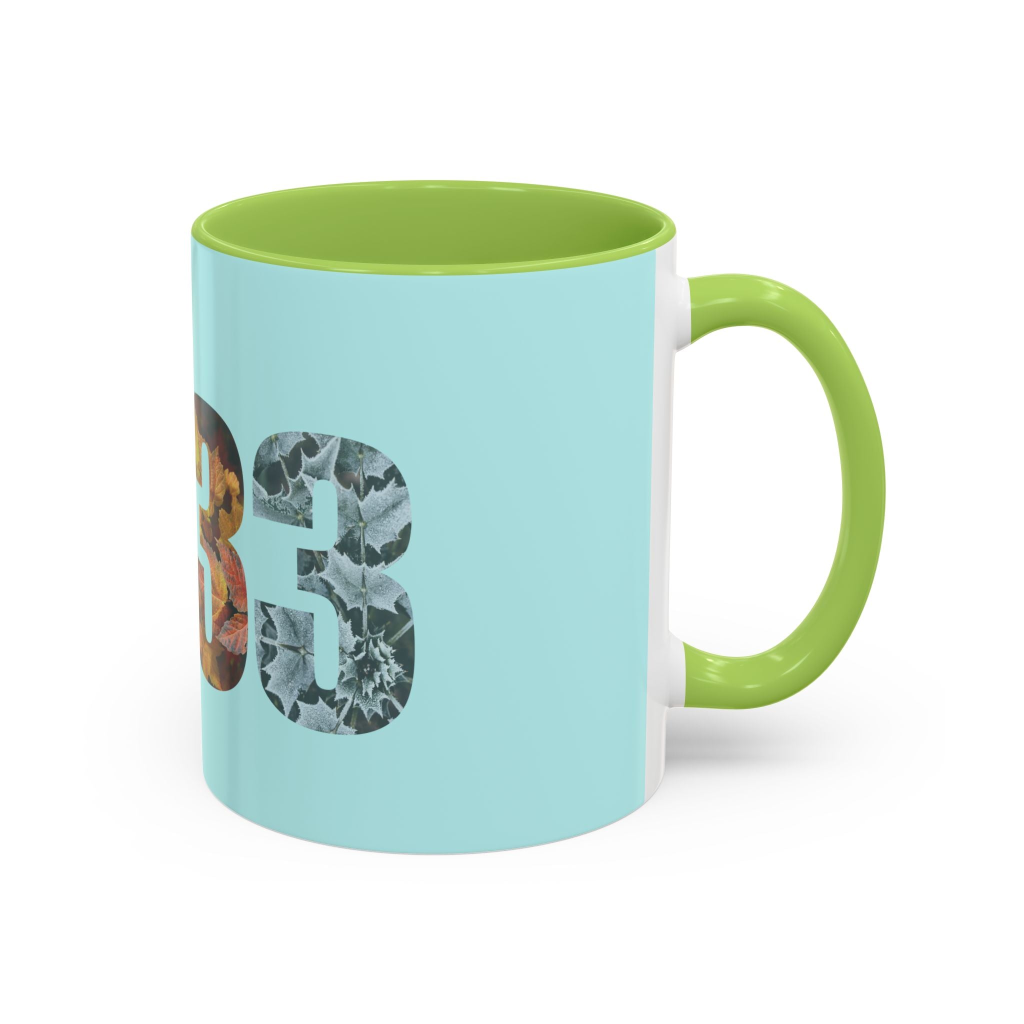 Tumbler Mug — Floral Number 33 Accent Coffee Mug (11/15oz)