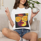 Retro Citrus Sunglasses T-Shirt. Heavyweight Fabric