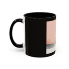 Surf Sunset Accent Coffee Mug — Beach Surfer Silhouette with Seagulls (11/15 oz)