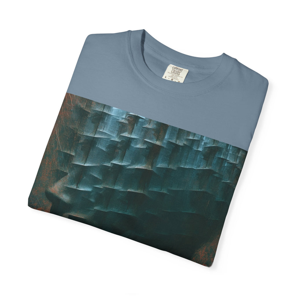 Abstract Profile Art T-Shirt — Textured Silhouette Graphic Tee
