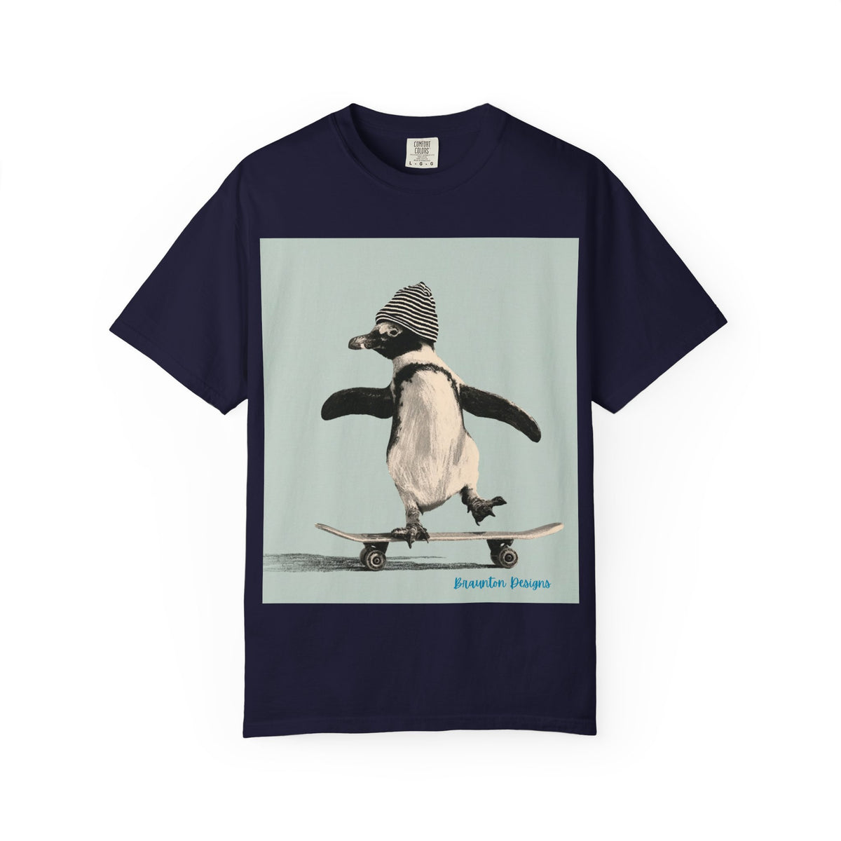 Penguin Skateboard Graphic T-Shirt
